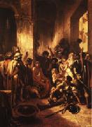 Alexandre Gabriel Decamps Christ at the Praetorium oil painting reproduction